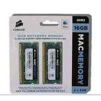 Corsair 16GB 1600MHz DDR3 Corsair Apple Notebook RAM CL11 (2x8GB) (CMSA16GX3M2A1600C11) (CMSA16GX3M2A1600...