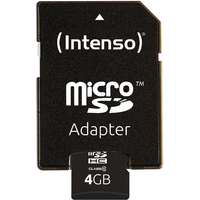 Intenso 4GB Intenso MicroSDHC 20MB/s +Adapter