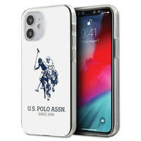 U.S. Polo Assn. US Polo USHCP12STPUHRWH iPhone 12 mini 5,4" fehér fényes nagy logós tok