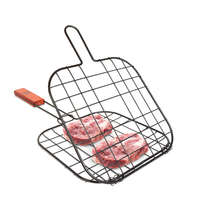 BBQ Bewello Hús grillező rács - fa nyéllel - 56300C BBQ hússütő rács valóra váltja minden grillezni v...