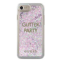 Guess Guess GUHCP7GLUQPU iPhone 6/7/8 /SE 2020 / SE 2022 lila folyékony csillogó kristályos Party kemén...