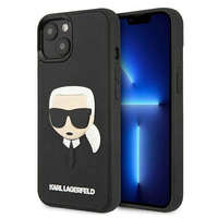 Karl Lagerfeld Karl Lagerfeld KLHCP13SKH3DBK iPhone 13 mini 5,4" fekete keménytok 3D gumi Karl Lagerfeld fej