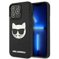 Karl Lagerfeld Karl Lagerfeld KLHCP13XCH3DBK 13 Pro Max 6,7" fekete keménytok 3D gumi Choupette