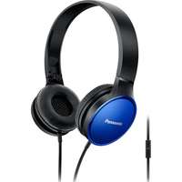 Panasonic Fejhallgató On the ear Panasonic RP-HF300ME-A, Mikrofon, Összecsukható, Fekete-Kék