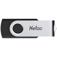 Netac Memória USB Netac, U505,64GB, USB2.0, Fekete-Ezüst