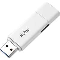 Netac Memória USB Netac, U185, 64GB, LED jelzőfény, USB2.0, Fehér
