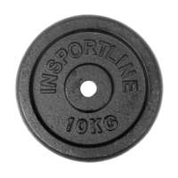 inSPORTline Öntöttvas súlyzótárcsa inSPORTline Castblack 10 kg