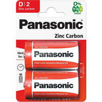 Panasonic Panasonic RedZinc R20RZ/2BP D/góliát cink-mangán tartós elem 2 db/csomag