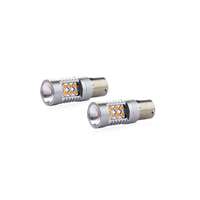 AMiO Set 2 becuri auto cu LED canbus P21W BA15S 24 SMD 6.2W Orange 12/24V