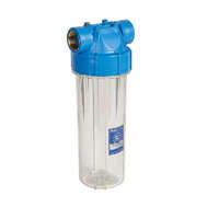Aquafilter Aquafilter 10"-os Szűrőház 1/2" csatlakozással, átlátszó házzal, dupla "O" gyűrűs