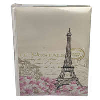  Párizsos könyvkötött memós bedugós fényképalbum 300 db 10x15 cm