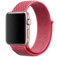 FeiFan FeiFan nylon szövet óraszíj Apple Watch órához 42/44/45/49 mm - Sötét rózsaszín