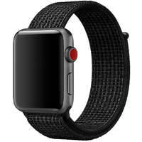 FeiFan FeiFan nylon szövet óraszíj Apple Watch órához 38/40/41 mm - Fekete Nike
