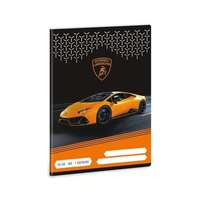  Lamborghini füzet - 1. osztályos vonalas 14-32 - fekete/narancssárga