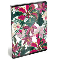  XRCise Look exkluzív kockás füzet - A5 60 lapos - SEIS dzsungel virágos