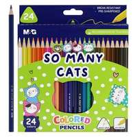  Cicás színesceruza készlet - 24 darabos - So many Cats