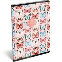  XRCise Look exkluzív kockás füzet - A5 60 lapos - SEVEN pillangós