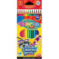 Colorino Colorino Kids Aquarell Színesceruza - 12 darabos + Ecset - hexagonal - 33039PTR