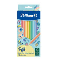 Pelikan Pelikan hatszögletű színesceruza készlet - 12 darabos - PASZTELL színek