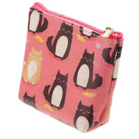  Feline Fine Cat cicás cipzáras pénztárca - rózsaszín - 11x3,5x9 cm