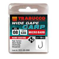 Trabucco Trabucco Wide Gape Carp mikro szakállas horog 18 15 db