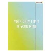  Színátmenetes gumis mappa A4 - Your only limit is your mind - Starpak