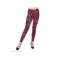 widmann 80-as évek neon pink tigrismintás leggings női jelmez L/XL-es méretben