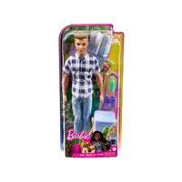 Mattel Barbie: Kempingező Ken baba kiegészítőkkel kockás ingben - Mattel