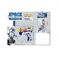 MK Toys Space Warrior: Elektromos űrpisztoly kétcsövű fénnyel és hanggal 24cm