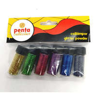 Penta Collection Csillámpor 6*3,5ml, vegyes színek 20260 / 13221