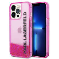 Karl Lagerfeld Karl Lagerfeld KLHCP14XLCKVF iPhone 14 Pro Max 6,7" rózsaszín folyékony csillogó kristályos kemén...