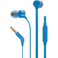 JBL JBL T110 headset,egy gombos távírányítóval, Kék