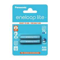 Panasonic PANASONIC ENELOOP LITE elem (AAA, BK-4LCCE/2BE, 1.2V, 550 mAh Ni-MH, újratölthető) 2db / csomag