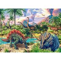 Castorland Castorland Puzzle - Dinoszauruszok a vulkánoknál 120db