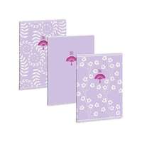 Ars Una Ars Una: Soft Touch Purple Spring extra kapcsos vonalas füzet A/4