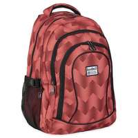 Budmil Budmil ovális iskolai hátizsák - 4 rekeszes 45 literes - piros/rózsaszín
