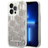 Karl Lagerfeld Karl Lagerfeld KLHCP14XLMNMS iPhone 14 Pro Max 6,7" keménytok ezüst folyékony csillogó kristályos...