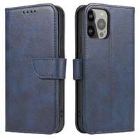 Hurtel Mágneses tok Samsung Galaxy S23 flip cover pénztárca állvány kék