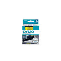 Dymo D1 kazetta, 9mmx7m, fekete/sárga (40918)