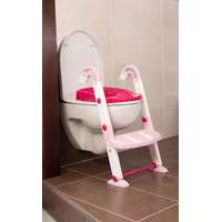 Rotho Babydesign Kidskit 3in1 wc Fellépő lépcső, bili és szűkítő egyben #fehér-rózsaszín