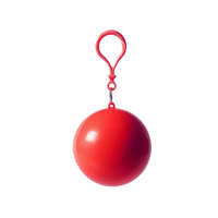 IdeallStore Esőkabát IdeallStore®, Poncho Ball, műanyag, egy méret, piros