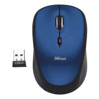 Trust Trust Yvi Wireless Mouse vezeték nélküli kék egér, vezeték nélküli, wireless, optikai