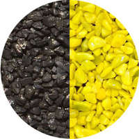  Sárga-fekete mix akvárium aljzatkavics (2-4 mm) 750 g