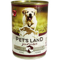 Pet's land Pet&#039;s Land Dog Junior konzerv marhamájjal, bárányhússal és almával (24 x 415 g) 9.96 kg