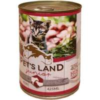 Pet's land Pet&#039;s Land Cat Junior konzerv marhamájjal, bárányhússal és almával (24 x 415 g) 9.96 kg
