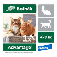 Advantage Advantage 80 spot on macskáknak és nyulaknak (4-8 kg között) 0,8 ml