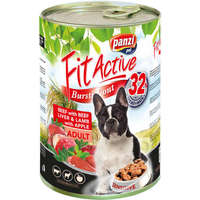 FitActive FitActive Dog Adult Beef with Beef Liver & Lamb with Apple (marha, máj és bárány) konzerv 1.24 kg