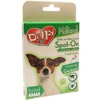 Dolly Dolly Natural bolha- és kullancsriasztó spot on kutyák részére - 5 x 1 ml