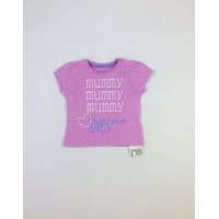 MotherCare Mothercare baba Póló - Pöttyös #lila-rózsaszín