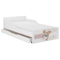 Nonbrand PUFI ifjúsági ágy ajándék matraccal 160x80 cm, ágyneműtartó nélkül - maci